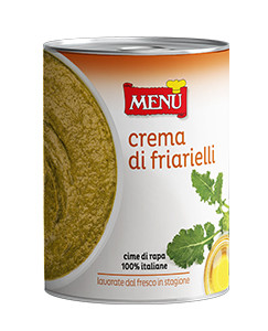 Crema di friarielli (Crema de grelos) Lata de 410 g – 12 unidades por caja