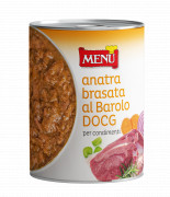 Anatra brasata al Barolo D.O.C.G. per condimenti (Canard braisé au Barolo D.O.C.G. pour condiments)