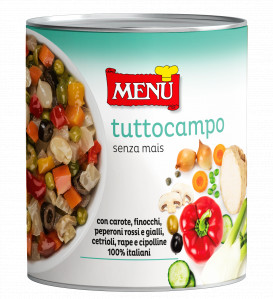 Tuttocampo (senza mais) (Gemüsemischung ohne Mais) Dose, Nettogewicht 830 g