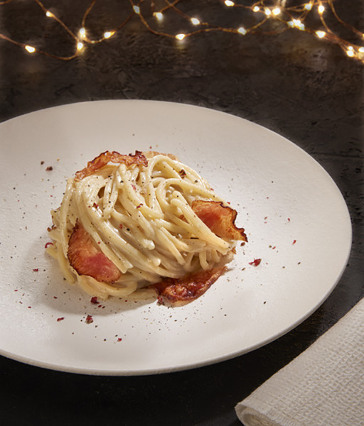 CHITARRINA CACIO E PEPE ET GUANCIALE