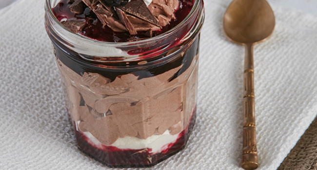 Mousse al cioccolato foresta nera