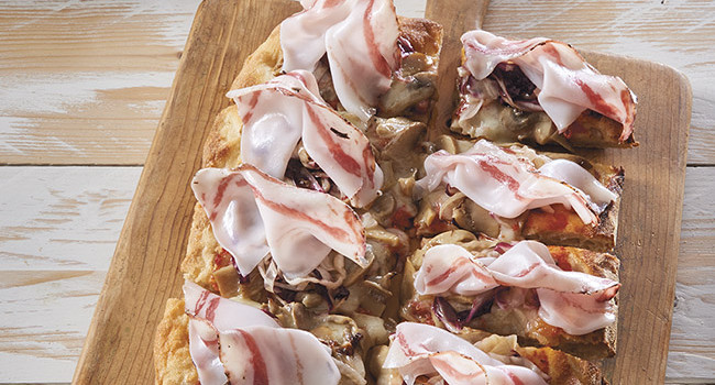 P.A.L.A. CON PORTOBELLO, RADICCHIO E LARDO