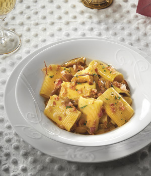 PACCHERI ALLA CARBONARA DI BADIUS