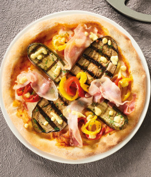 PIZZA VERDURE GRIGLIATE E SALSA DI AGRUMI