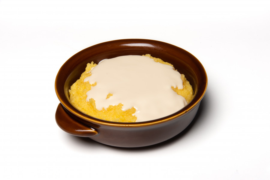 Polenta  with 5 cheeses sauce