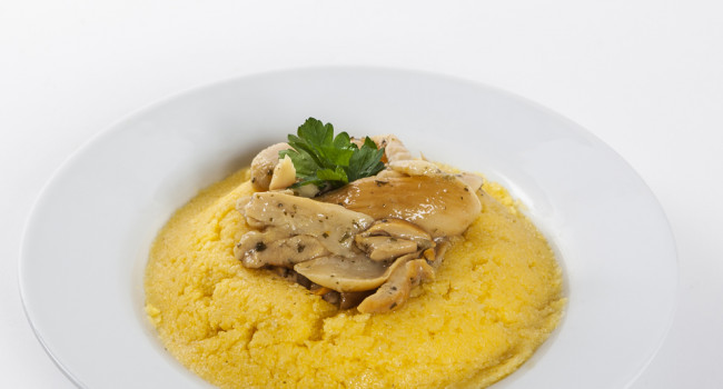 Polenta con funghi porcini