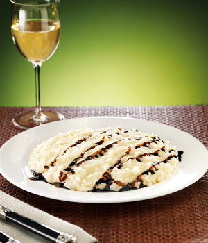 Risotto with parmigiano reggiano cheese and balsamic