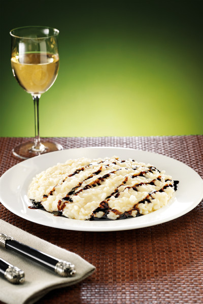 Parmesan-Risotto mit Balsamico